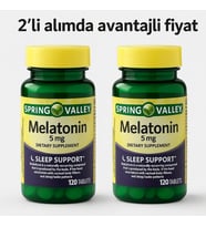 2 adet - SPRİNG VALLEY Sleep Support - 5 MG 240 TABLET - ORİGİNAL- UYKU DÜZENLEYİCİ - SKT:11/2029