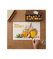 Çiçek Balları Tasarımı 240 parça Ahşap Puzzle Ahşap Kutuda MP01871