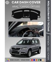 SKODA YETI (2009-2017) Torpido Örtüsü Ön Göğüs Halı Torpido Koruma Tam Uyum Kaymaz UV Koruma