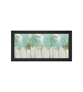 Soyut Şekiller Motifli Kanvas Tablo 80 x 110 cm Siyah Çerçeve