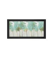 Soyut Şekiller Motifli Kanvas Tablo 80 x 110 cm Siyah Çerçeve