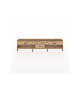 Arges TV Ünitesi 3 Çekmeceli  220x30x51 Çam-Çam