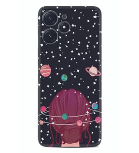 Xiaomi Poco M6 Pro 5G Kılıf Desenli Silikon Space Woman 1311