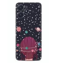 Xiaomi Poco M6 Pro 5G Kılıf Desenli Silikon Space Woman 1311