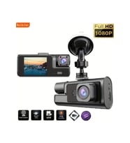 Üç Kameralı Araç İçi Kamera Cama Vantuzlu Geri Görüşlü 1080P Full HD