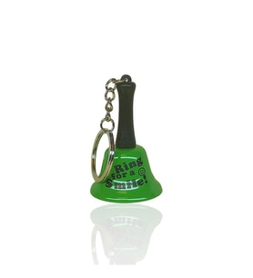 Anahtarlık Resepsiyon  Zil Ring For A Smile Yeşil
