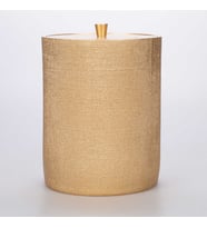 Linen Çöp Kovası Altın