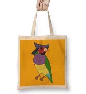 Gouldian Finch Wizard Bez Çanta Uzun Saplı
