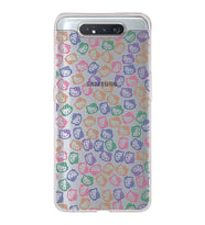 Samsung Galaxy A80 Uyumlu Kapak Hello Kitty Tasarımlı Şeffaf Silikon Kılıf