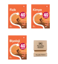Okyanus 10. Sınıf 40 Seans Fizik Kimya ve Biyoloji Konu Özetli Soru Bankası 3lü Set+ Telefon Standı