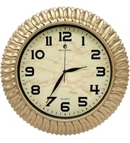 Bl-1074 Serisi Klasik Kadran Yaprak Desenli Sessiz Akar 30 Cm Duvar Saati