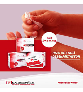 Alkollü Swab Mendil 100'lü 10 Kutu