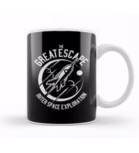 vThe Great Escape Space Exploration Kupa Bardak Porselen