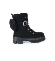Moda Ayakkabı 7640 Kız Çocuk Bot Ayakkabı (Siyah)