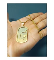 Orak Çekiç Künye Gold Renk 316L Paslanmaz Çelik Figür Kolye (Gümüş)