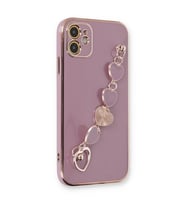 Iphone 12 Kılıf Esila Silikon - Mor