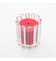 İllusione candle Cam Vazo - Şeffaf