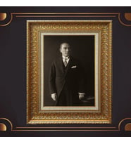 ÖZEL SERİ ALTIN VARAKLI ATATÜRK TABLO S998