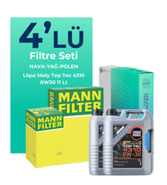 MANN Ford Transit V363 2.0 Dizel Filtre Bakım Seti Liqui Moly Motor Yağlı (2014-2024) 4 Lü