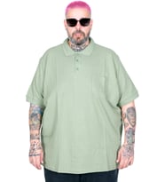Mode XL Büyük Beden Erkek T-Shirt Polo Yaka Cepli Klasik 20550 Çağla