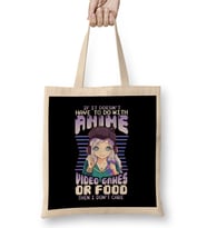 Kawaii Manga If It Doesn't Have To Do With Anime Games Or Food Bez Çanta Uzun Saplı