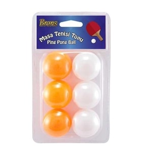 Brons Pinpon Topu 6 lı