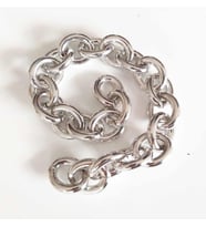 Angel Çanta Aksesuar Gümüş Renk Oval Çanta Zinciri 6Mm 23X28 (35 Cm)