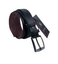 Siyah Çocuk Boy Suni Deri Düz Model 3 cm. Genişlik Klasik Kemer - G1-23HZ