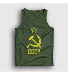 Presmono Unisex Haki Logo CCCP Sovyetler Birliği Atlet 266947tt (Haki)