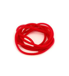 SPELT Şarj Aleti Kablosu Kablo Kordon Koruyucu Spiral Sarma Kılıf Koruma Red Pearl Kırmızı