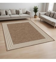 Rovigo Home Dijital Baskı Yıkanabilir Kaymaz Taban Salon Halısı Ve Yolluk RV166-FNL472 (Kahverengi)
