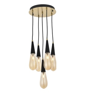 AVONNI AV-60059-5ET Eskitme Kaplama Modern Avize E14 Metal Cam 33cm