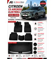 CITROEN C5 AIRCROSS ELEKTRIKLİ 2026-2026 Araca Özel 3D Paspas + 3D Bagaj Havuzu