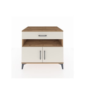 Kronos Şifonyer 2 Raflı Tek Çekmeceli 2 Kapaklı 88x59x80 Çam-Aytaşı
