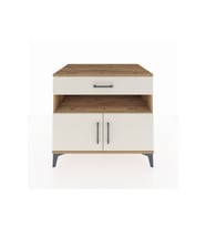 Kronos Şifonyer 2 Raflı Tek Çekmeceli 2 Kapaklı 88x59x80 Çam-Aytaşı
