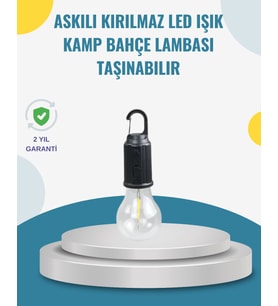 Taşınabilir Sıcak Işık Yayan Kamp Lambası