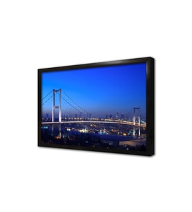 Gece Boğaziçi Köprüsü Çerçeveli Mdf Tablo