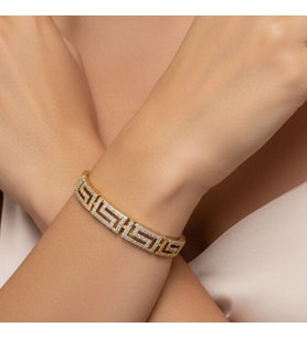XUPİNG JEWELRY LABİRENT ZİRKON TAŞLI BİLEKLİK