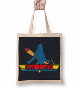 Captain Marvel Top Captain Bez Çanta Uzun Saplı