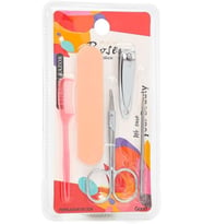 Lexroo Rose 5li Kartlı Bakım Seti r1104-5 - Manikür, Pedikür ve Kaş Şekillendirme Kiti