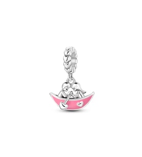 Fubena Kayık Çeken Sevgili Çift Sallantılı Charm