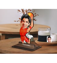 BK Gift Kişiye Özel Basketbol Karikatürlü Ahşap Biblo-4 , Arkadaşa Hediye , Sevgiliye Hediye, Kişiye Özel Biblolar