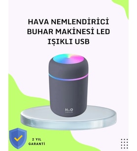 Taşınabilir Hava Nemlendirici – Renkli Işık Ve Usb Bağlantı