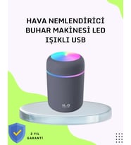 Taşınabilir Hava Nemlendirici – Renkli Işık Ve Usb Bağlantı