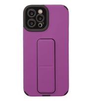 iPhone 12 Pro Max Kılıf Mega Standlı Silikon - Mor