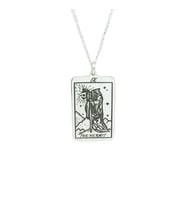 Gümüş  The Hermit Tarot Kolye