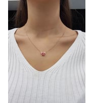 Kelebek Lazer Mineli Minimal Kolye (Karışık)