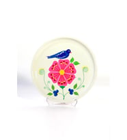 Tepsi Beyaz Kuşlu (26 Cm)
