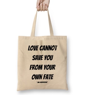 Jim Morrison Quotes Gift-Vintage Retro Rainbow Style Bez Çanta Uzun Saplı