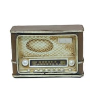 Dekoratif Metal Radyo